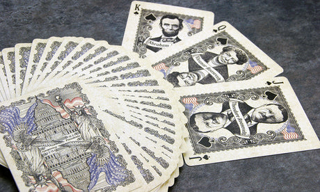 Naipes Bicycle US Presidents (edición de coleccionista roja) de Collectable Playing Cards