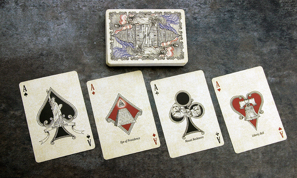 Naipes Bicycle US Presidents (edición de coleccionista roja) de Collectable Playing Cards