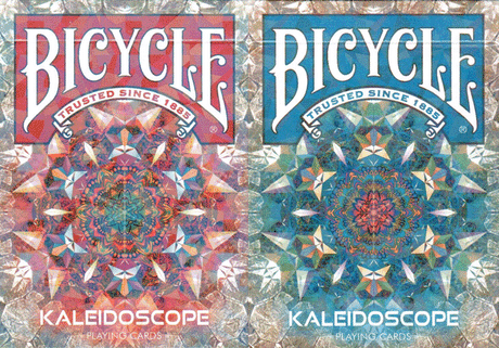 Naipes Bicycle Kaleidoscope rojo y azul (juego)
