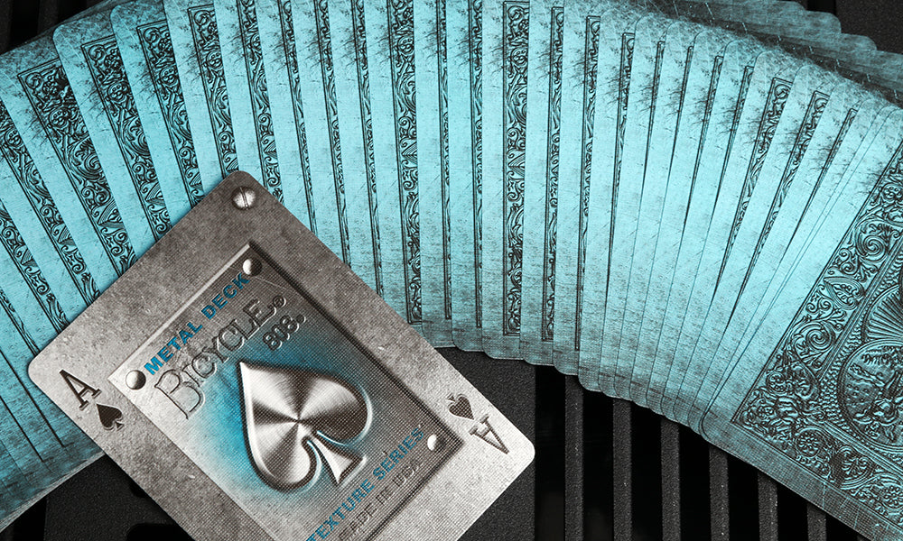 Bicycle Metal Rider Back (Blue) Playing Cards (Rare)