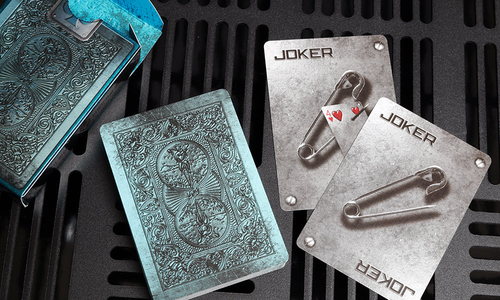 Bicycle Metal Rider Back (Blue) Playing Cards (Rare)