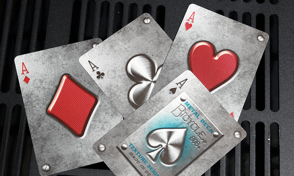 Bicycle Metal Rider Back (Blue) Playing Cards (Rare)