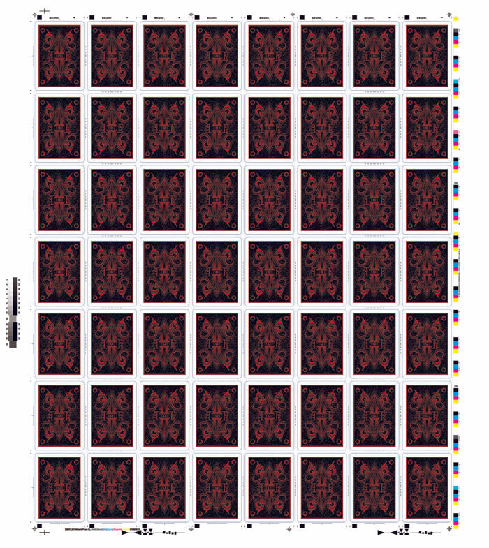 Un-Cut Sheet Misprinted Bicycle Oblivion Deck (Red)