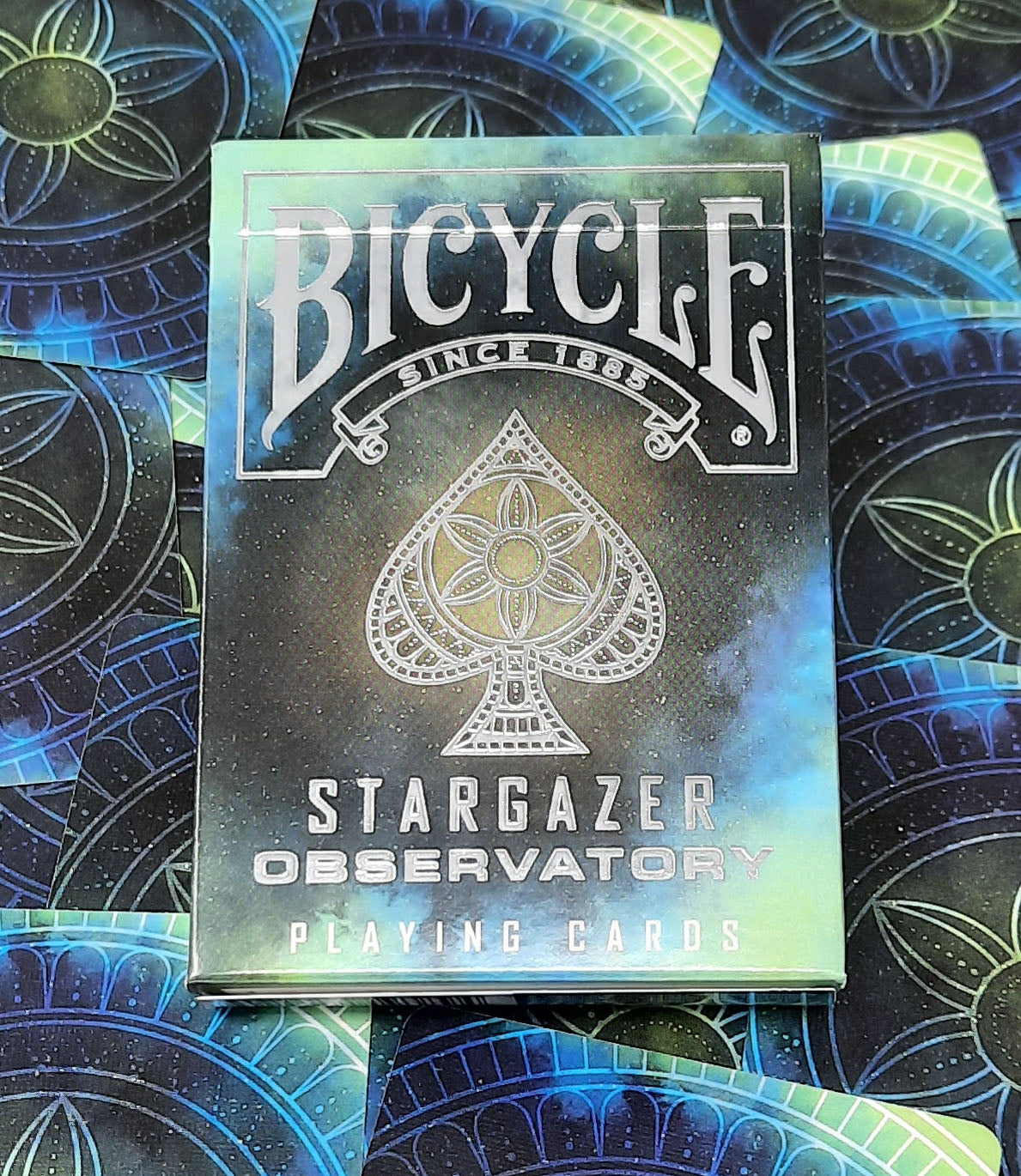 Naipes del Observatorio Stargazer en bicicleta