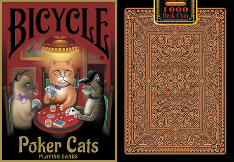 Naipes Bicycle Poker Cats (1000 Deck Club)