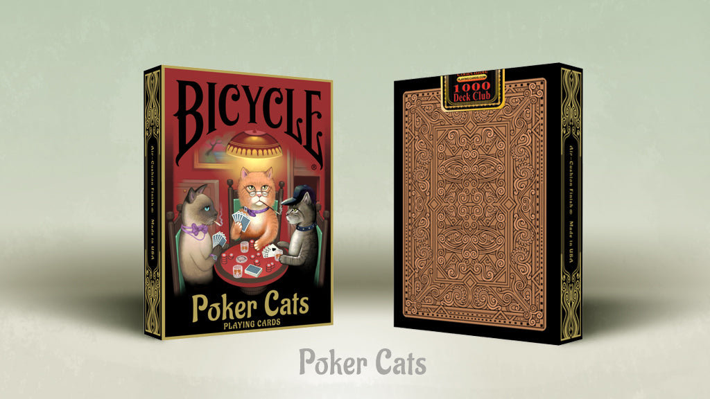 Naipes Bicycle Poker Cats (1000 Deck Club)
