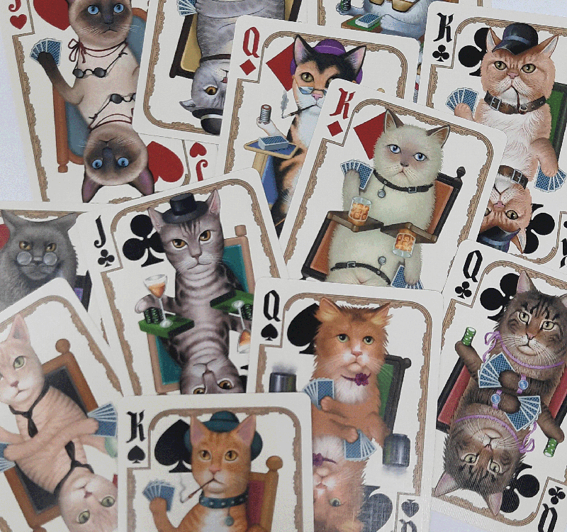 Naipes Bicycle Poker Cats (1000 Deck Club)