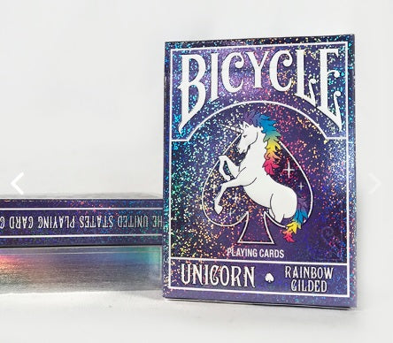 Baraja Bicycle Edición Limitada Unicornio Arcoíris Dorado
