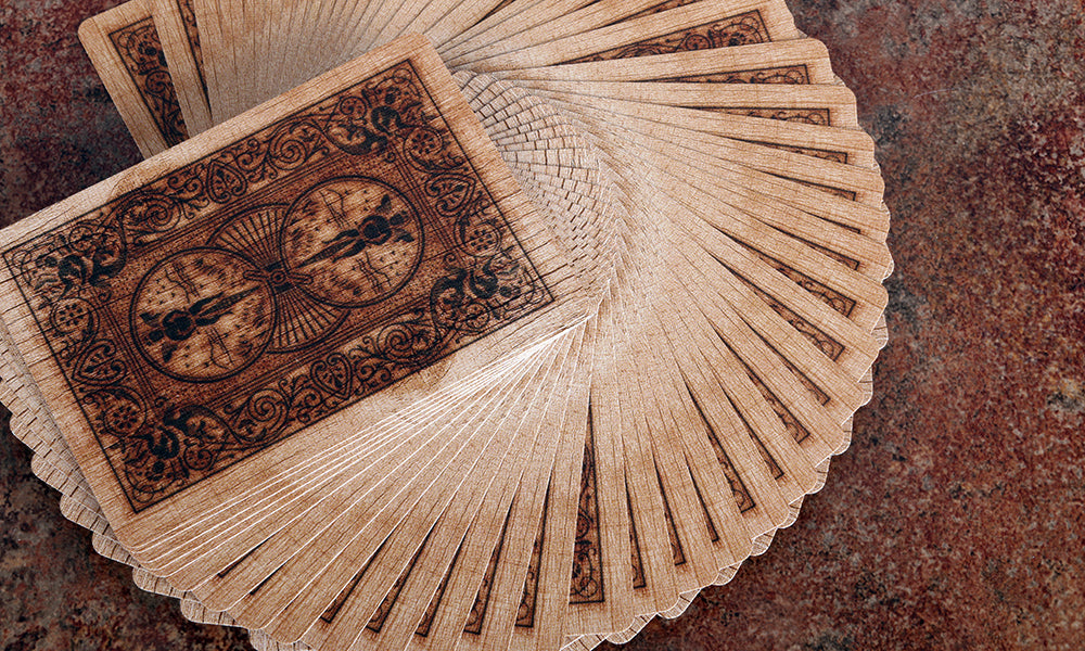 Bicycle Wood Rider Back Playing Cards by Max (Rare)