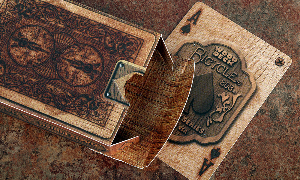 Bicycle Wood Rider Back Playing Cards by Max (Rare)