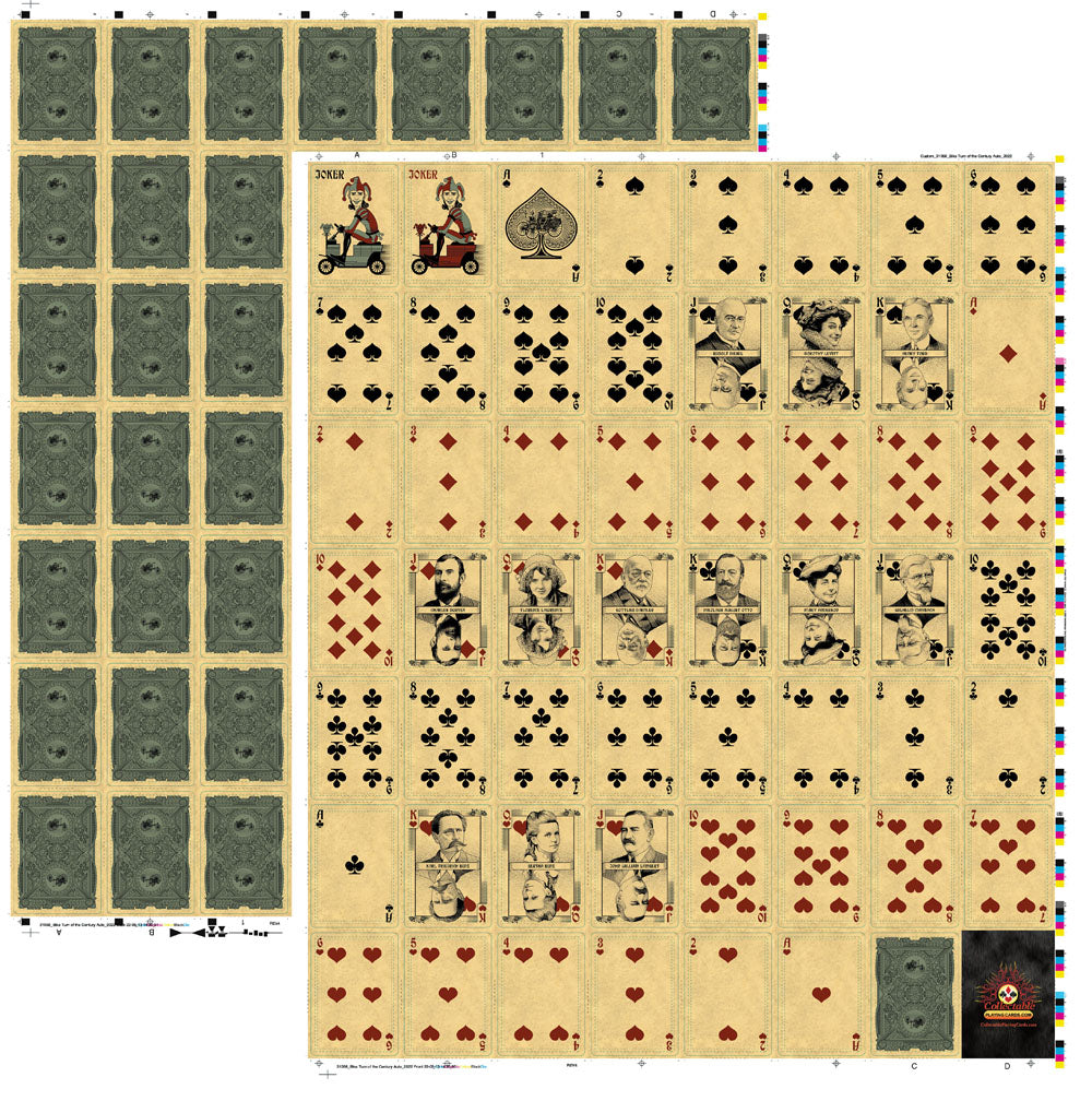 Un-Cut Sheet Bicycle Turn of the Century (Automobile)