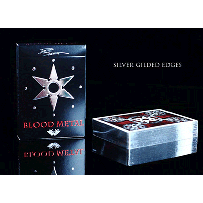 Limited Edition Blades Blood Metal Playing Cards by Handlordz, LLC - (Out Of Print)