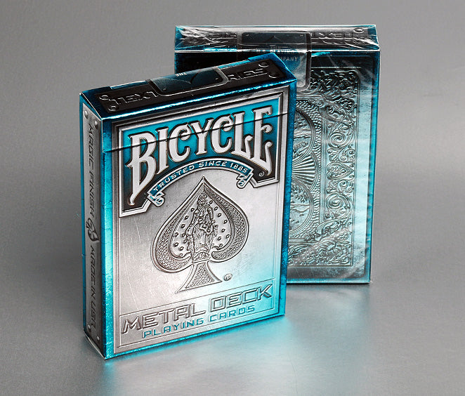 Bicycle Metal Rider Back (Blue) Playing Cards (Rare)