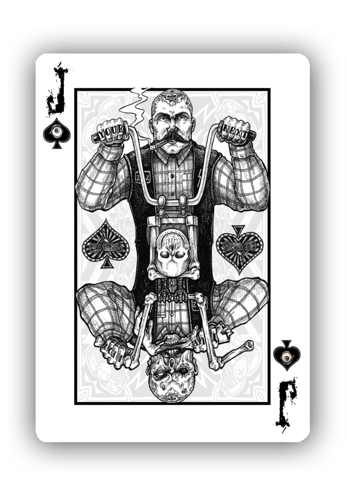 Bicycle Zombie Riders Playing Cards