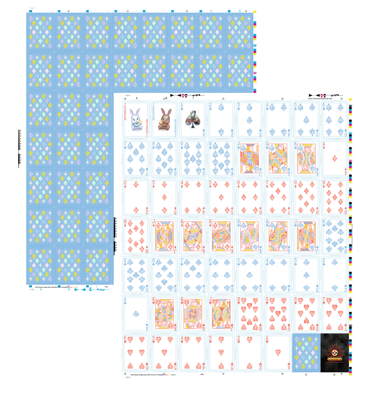 Un-Cut Sheet Bicycle Vintage Easter