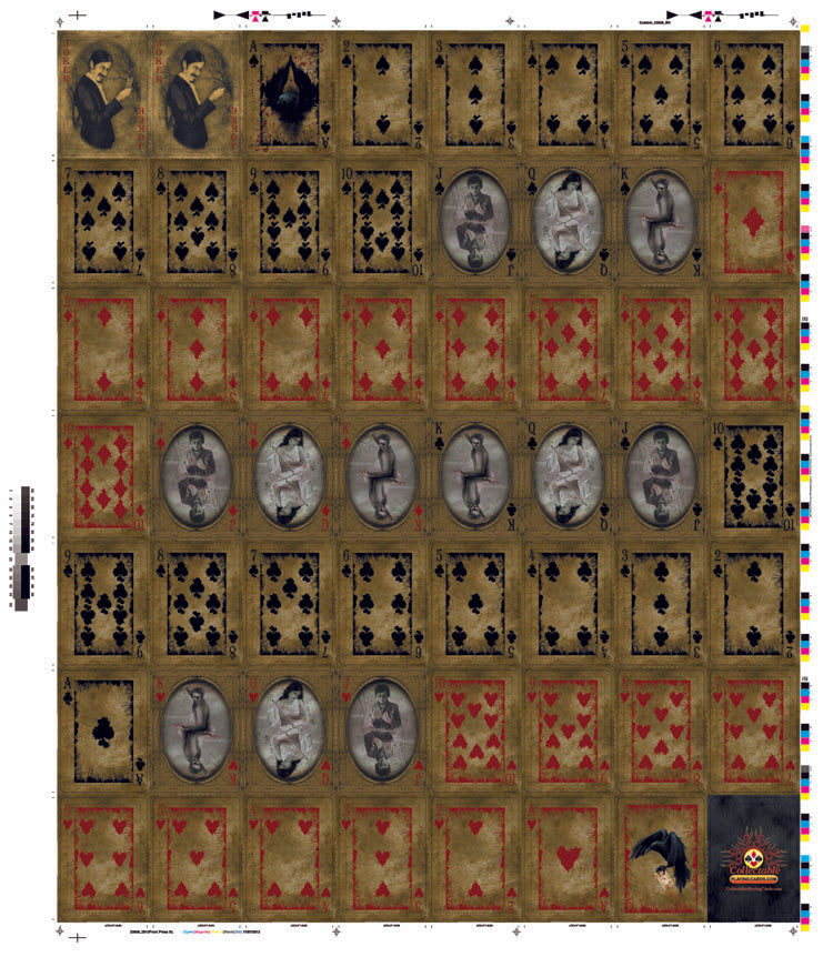 Un-Cut Sheet Bicycle Haunted