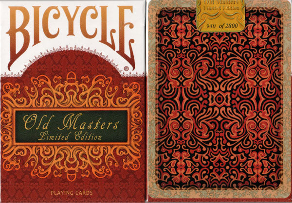 Naipes Bicycle Old Masters de edición limitada de Collectable Playing Cards