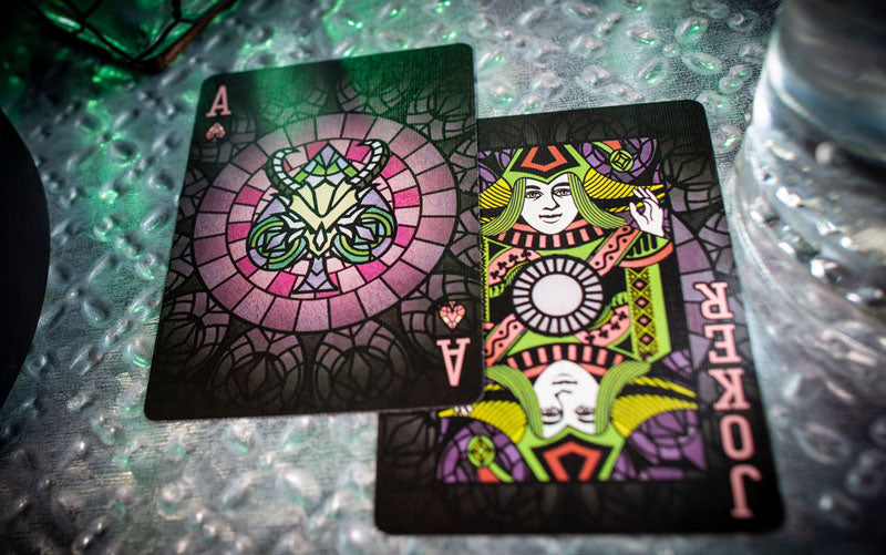 Bicycle Stained Glass Behemoth Playing Cards