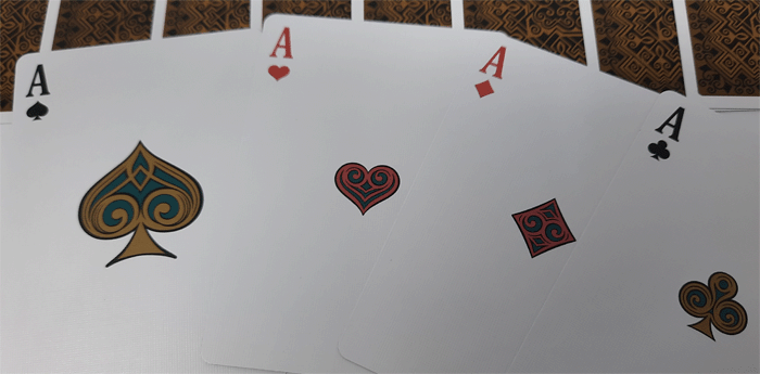 Naipes con perfil de bicicleta (1000 Deck Club)