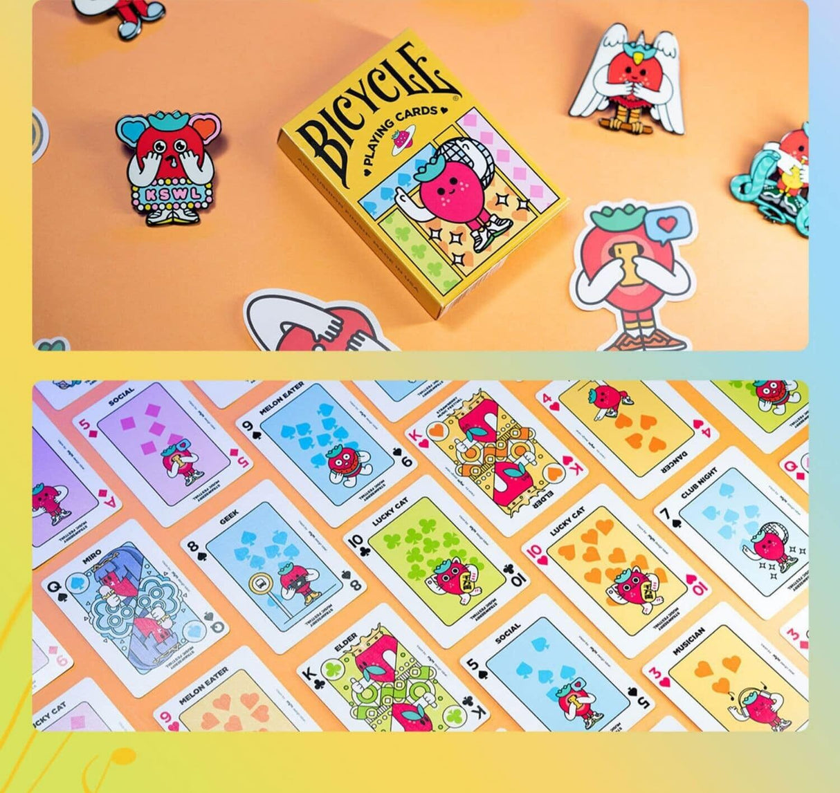 Bicycle Strawberry Music Festival Playing Cards