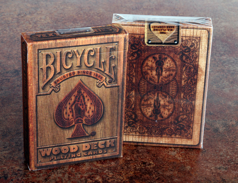 Bicycle Wood Rider Back Playing Cards by Max (Rare)