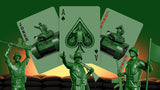 Army Men Playing Cards