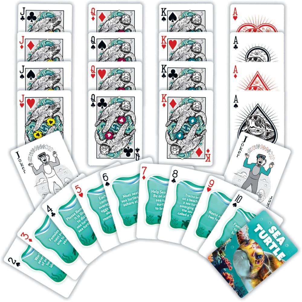 Sea Turtle Playing Cards - 54 Card Deck