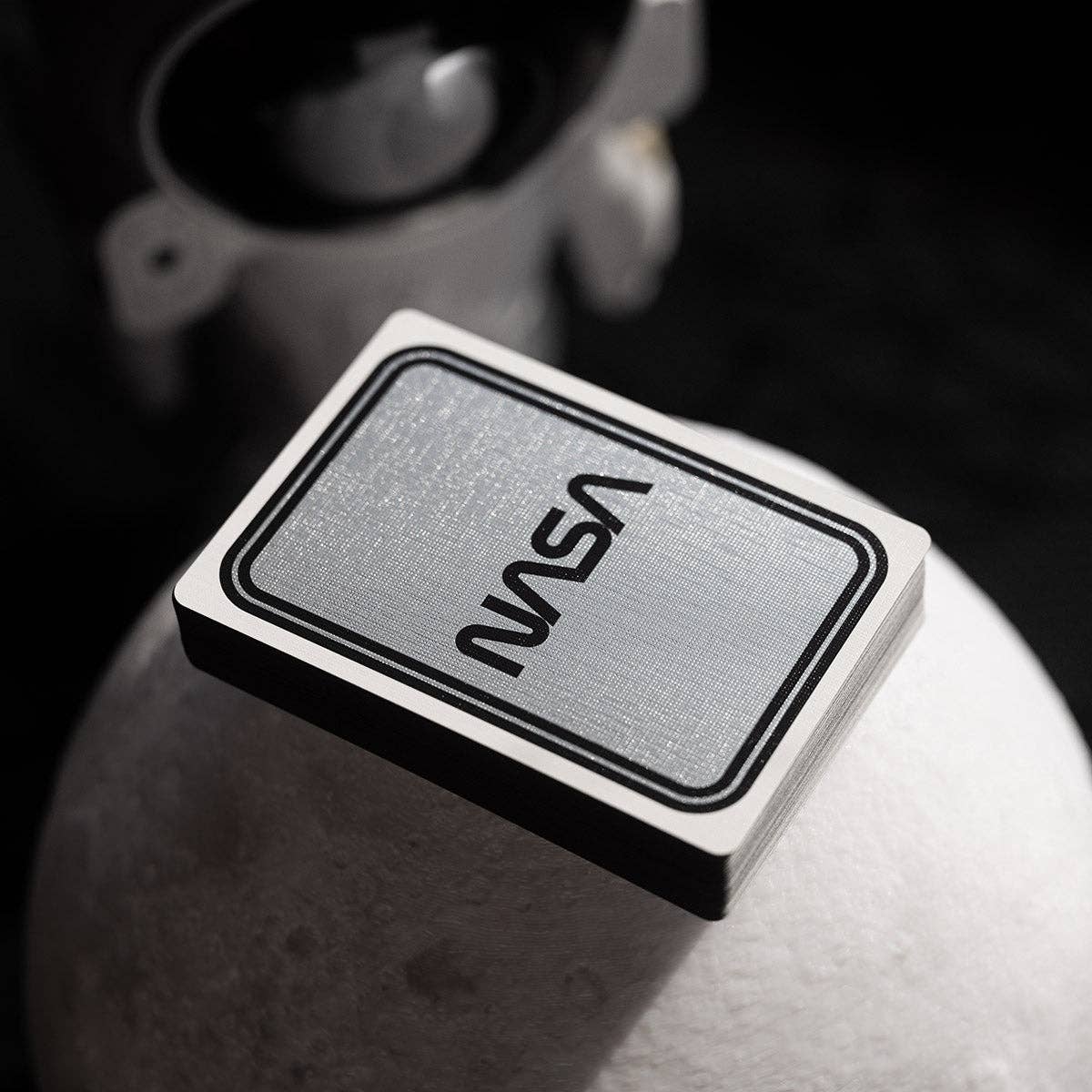 SILVER FOIL NASA WORM PLAYING CARDS