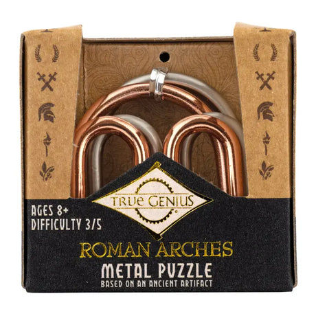 True Genius Roman Arches Metal Tangle Puzzle