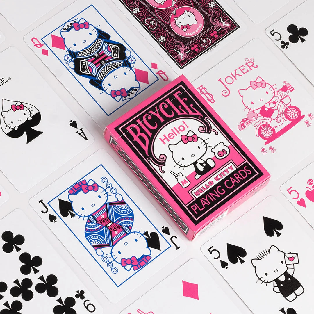 Bicycle Hello Kitty (BLK/PINK) Playing Cards