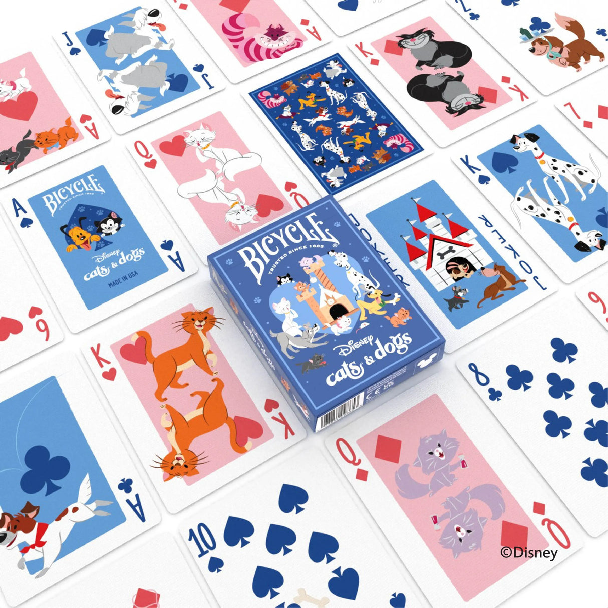 Bicycle Disney Cats and Dogs Inspired Playing Cards