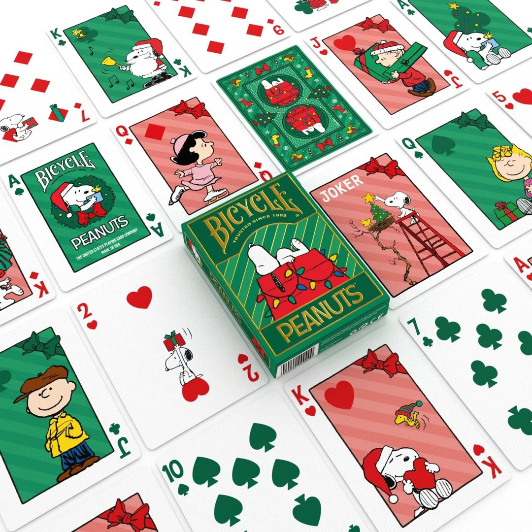 Bicycle Peanuts Holiday Playing Cards