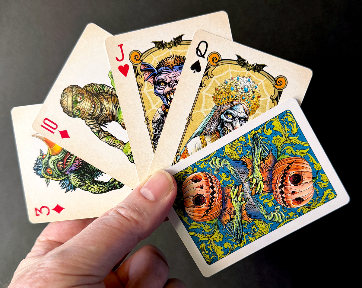 Haunted Halloween: Gallery of Monster Weirdos Playing Cards