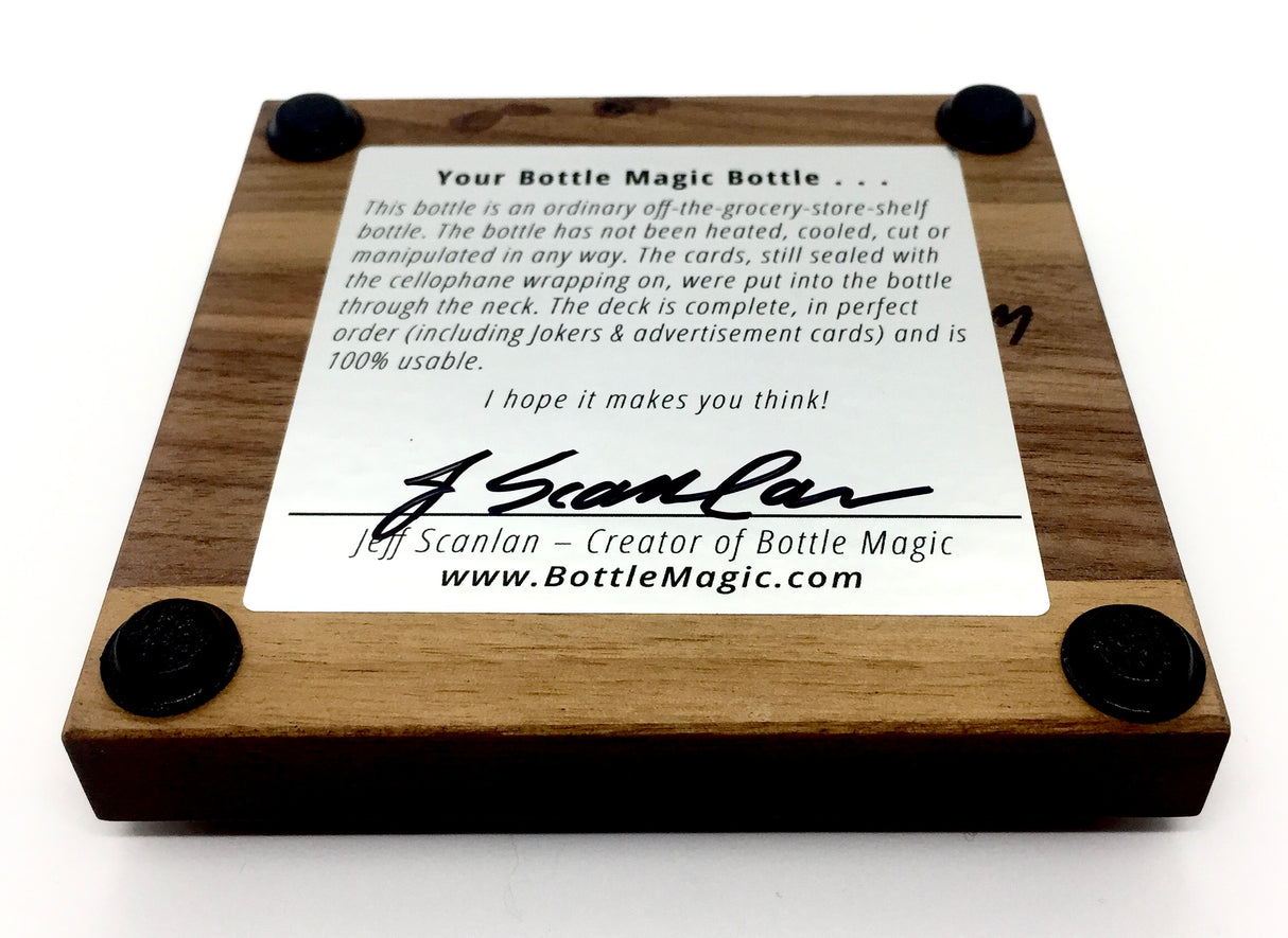 Impossible Bottle (Bicycle Houdini Deck) created by Jeff Scanlan of Bottle Magic