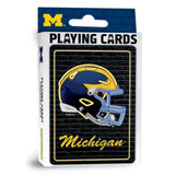 Michigan Wolverines Neon-Styled Playing Cards - 54 Card Deck