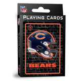 Chicago Bears Neon-Styled Playing Cards - 54 Card Deck