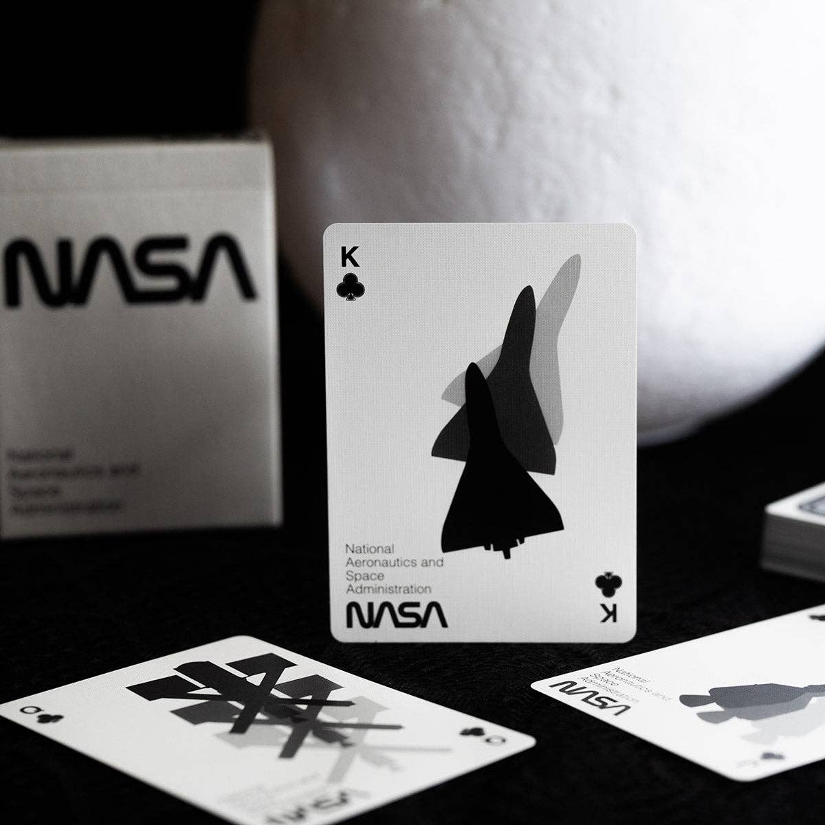 SILVER FOIL NASA WORM PLAYING CARDS