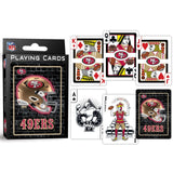 San Francisco 49ers Neon-Styled Playing Cards - 54 Card Deck