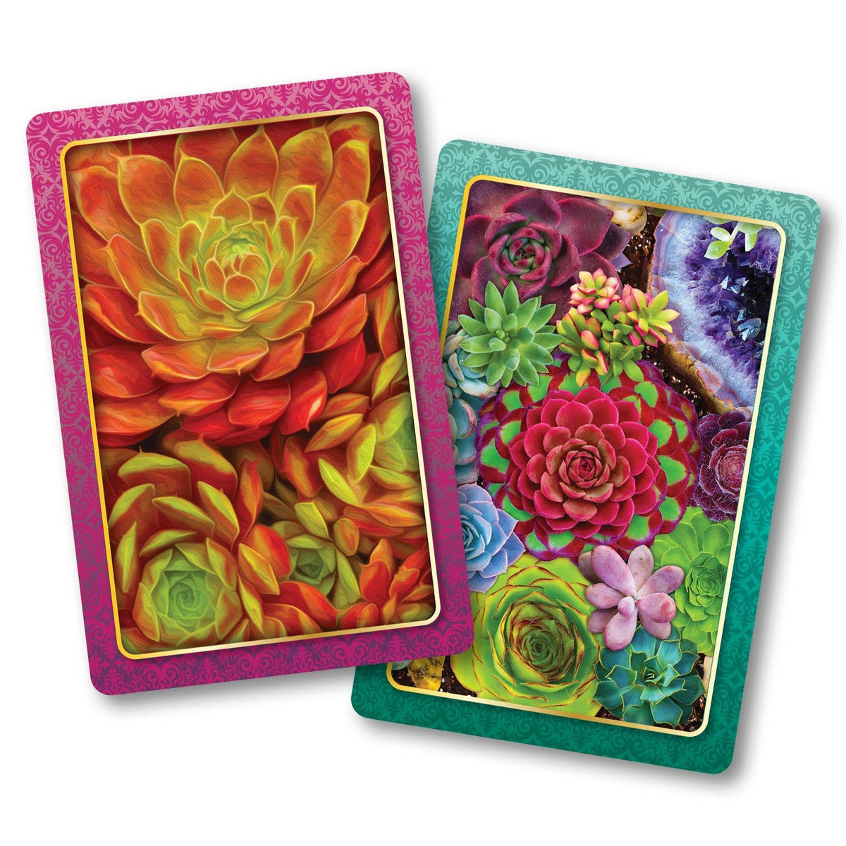 Succulents Standard Index Playing Cards (2 Deck Set)