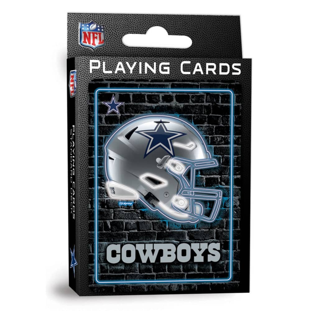 Dallas Cowboys Neon-Styled Playing Cards - 54 Card Deck