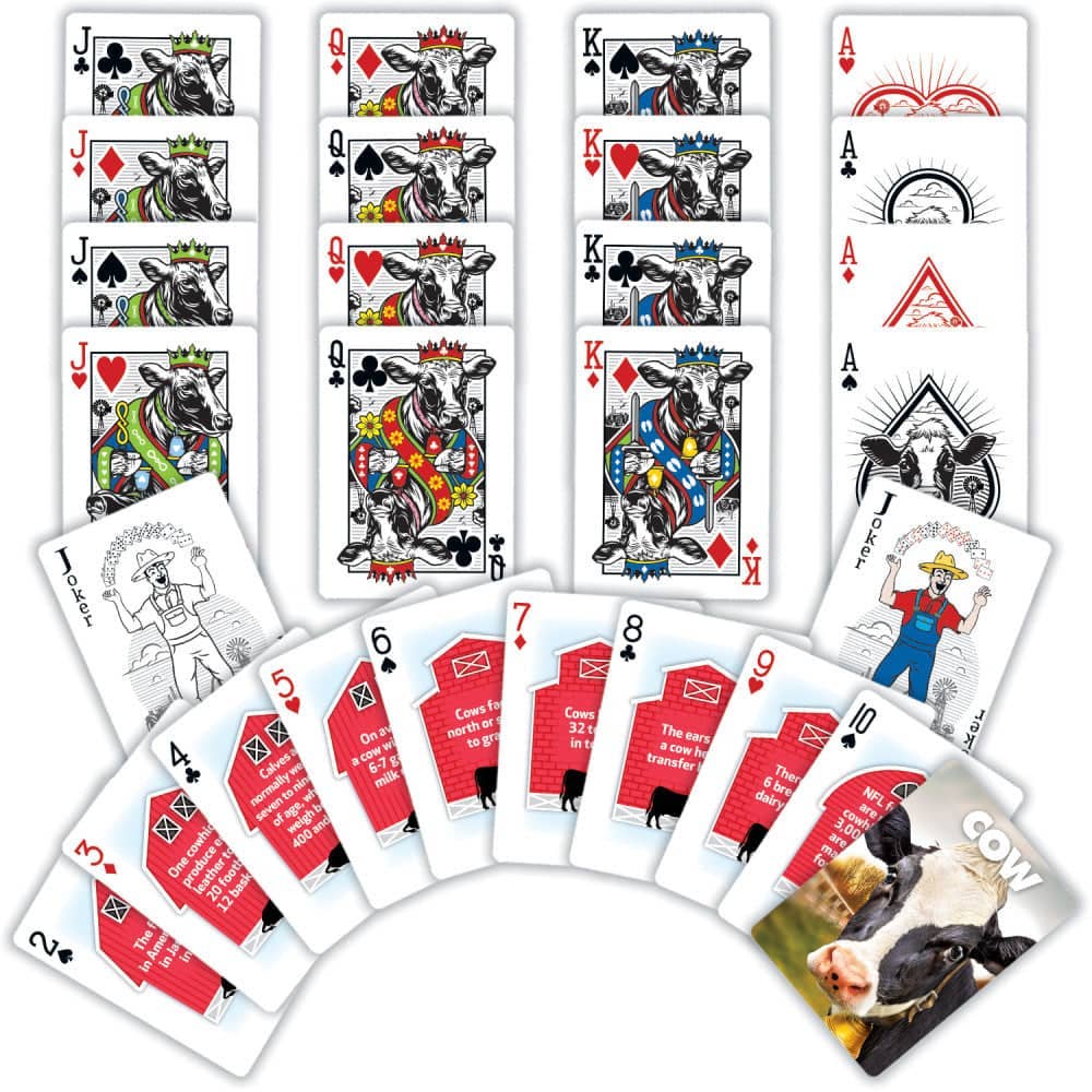 Cow Playing Cards - 54 Card Deck