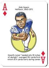 Chicago Football Heroes Playing Cards for Bears Fans