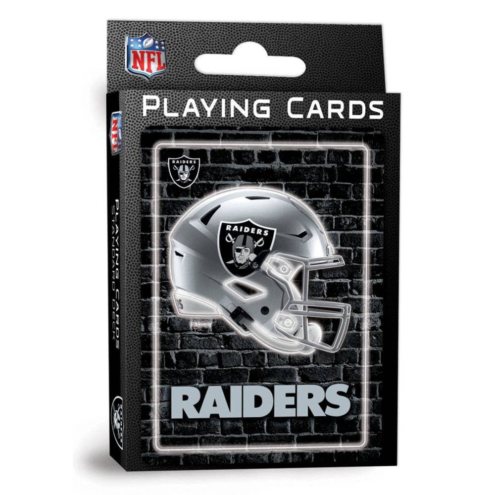 Las Vegas Raiders Neon-Styled Playing Cards - 54 Card Deck