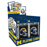 Michigan Wolverines Neon-Styled Playing Cards - 54 Card Deck