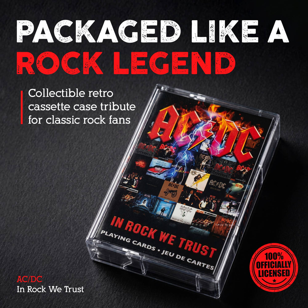 AC/DC Cassette Playing Cards (PDQ)