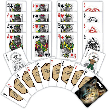 Wolf Playing Cards - 54 Card Deck