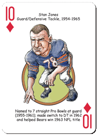 Chicago Football Heroes Playing Cards for Bears Fans