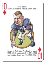 Chicago Football Heroes Playing Cards for Bears Fans