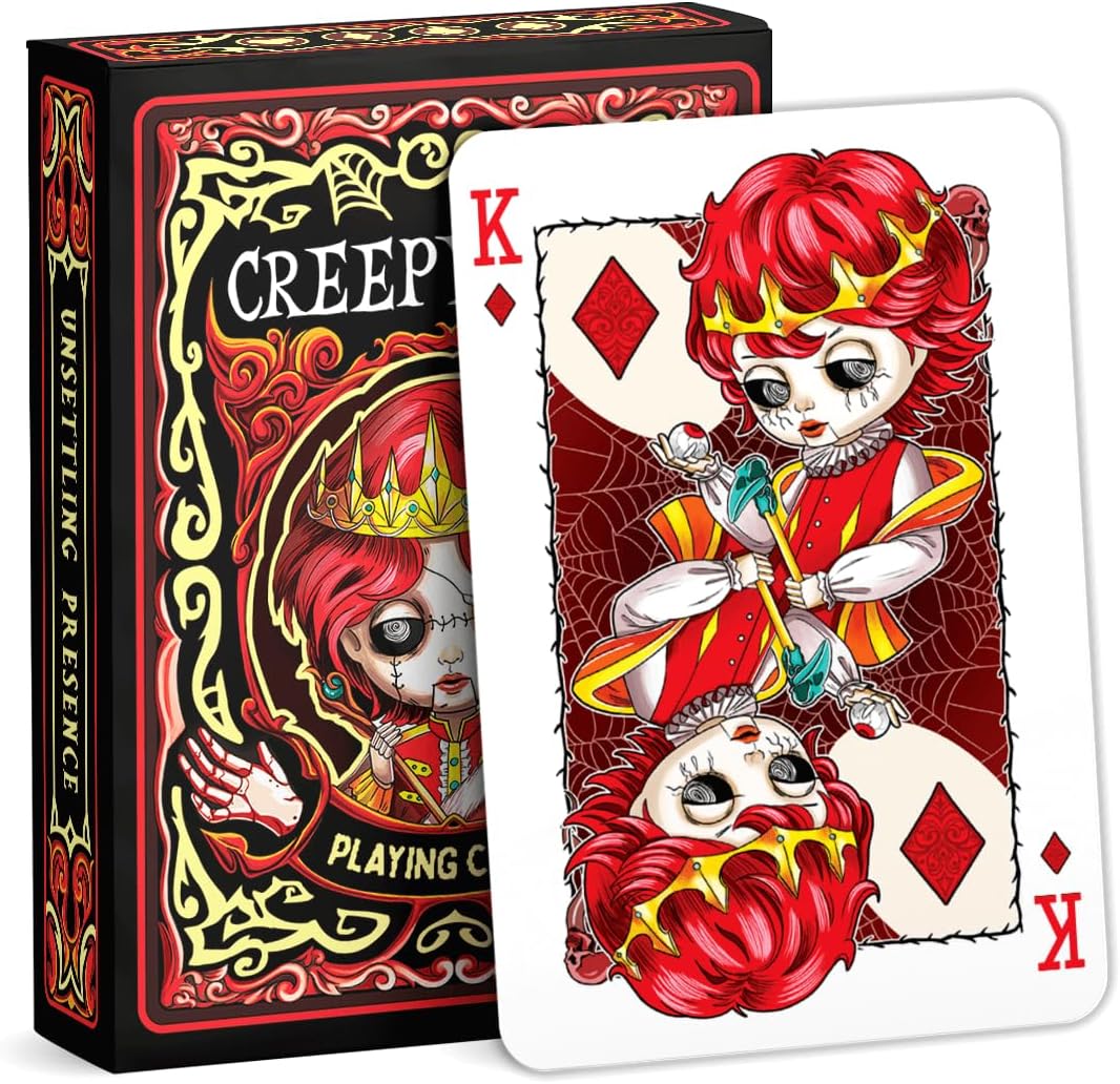 Creepy Doll Playing Cards