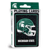 Michigan State Spartans Neon-Styled Playing Cards - 54 Card Deck